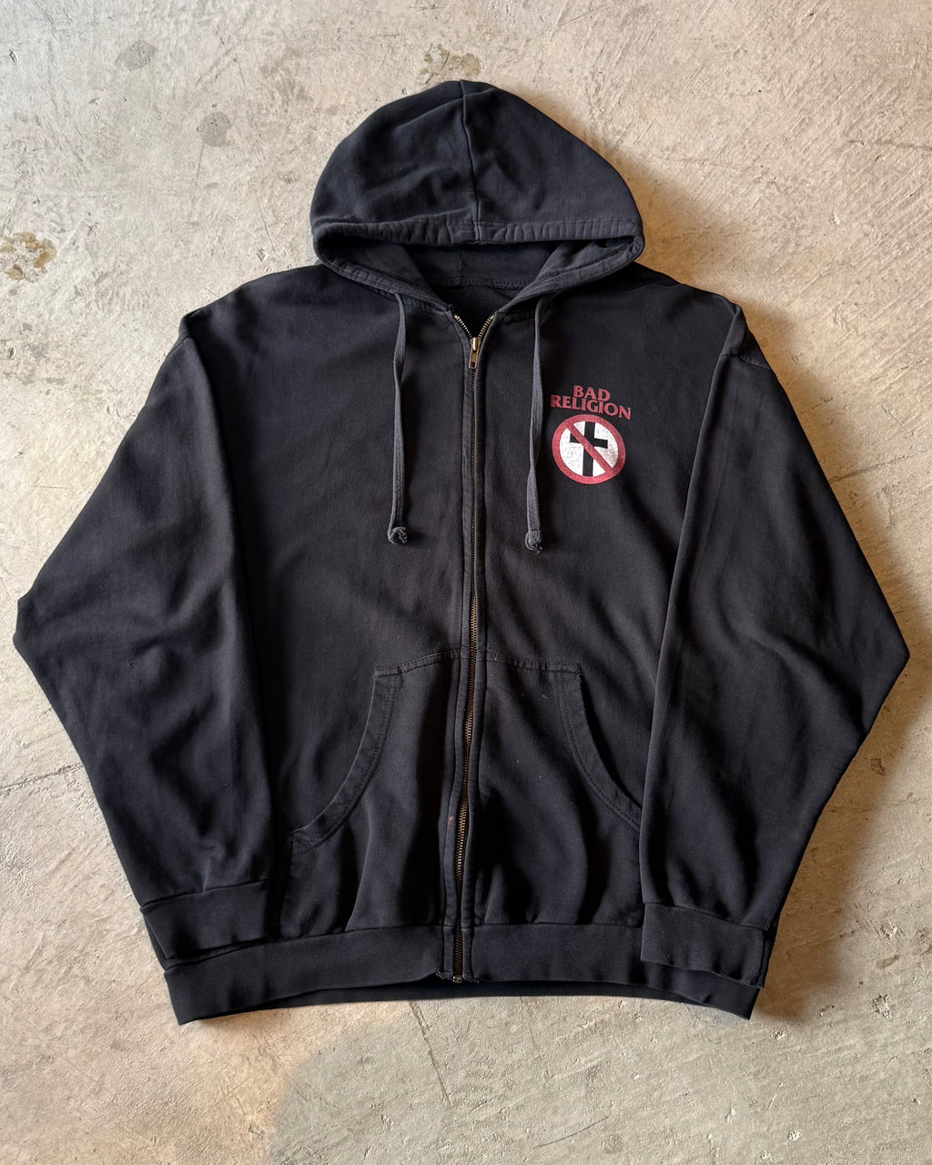 00’s “BAD RELIGION” zip up band hoodie