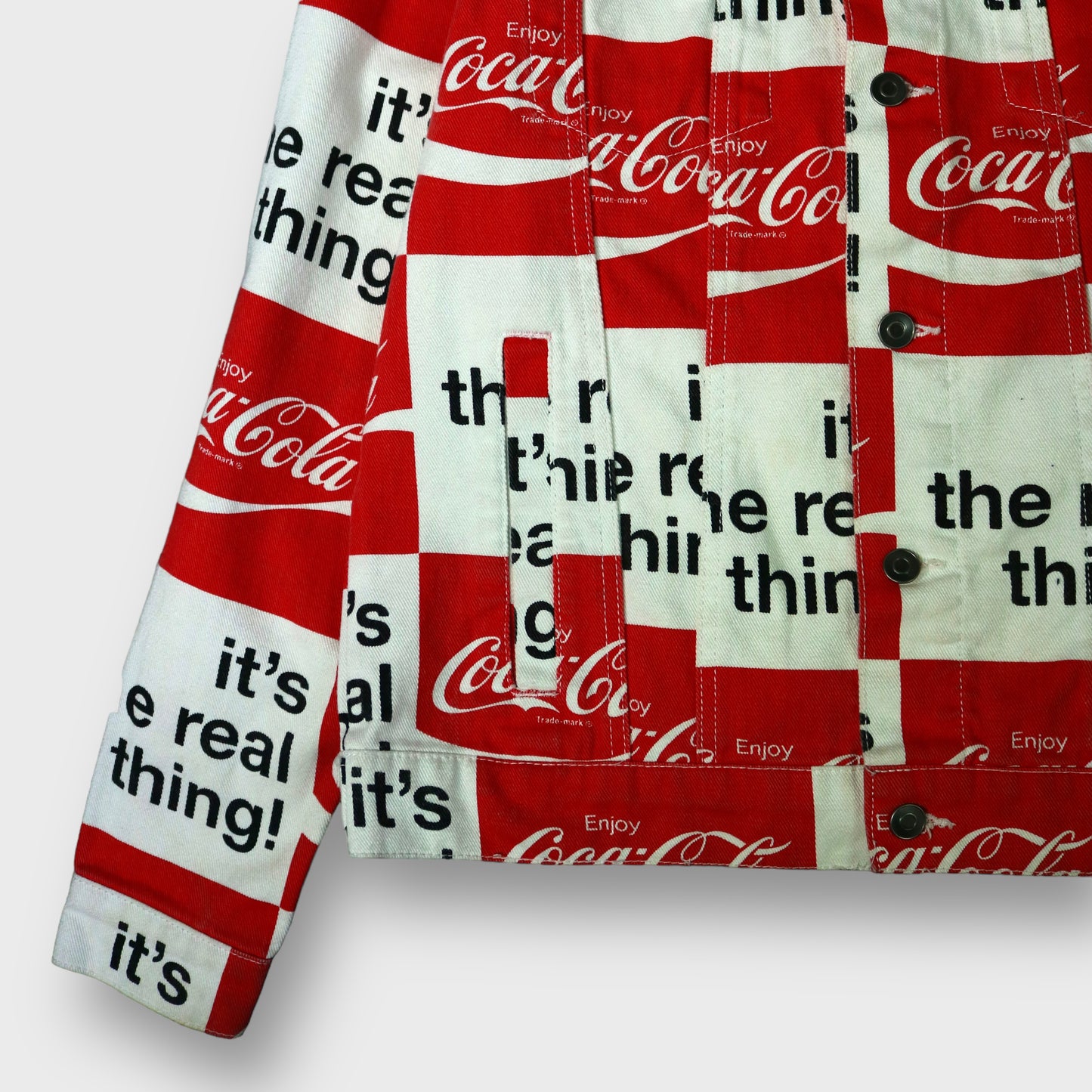 "Coca-Cola" patch work denim jacket