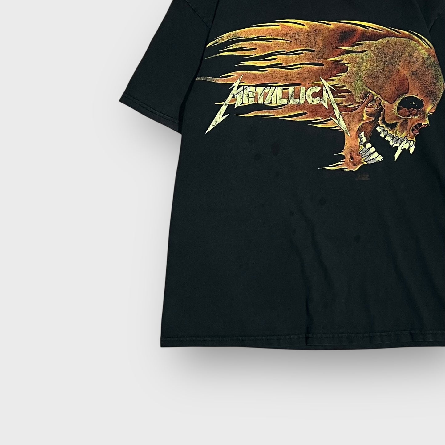 90’s METALLICA
“flame skull”pushead t-shirt