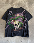 90’s “American Thunder” forever free snake skull t-shirt large