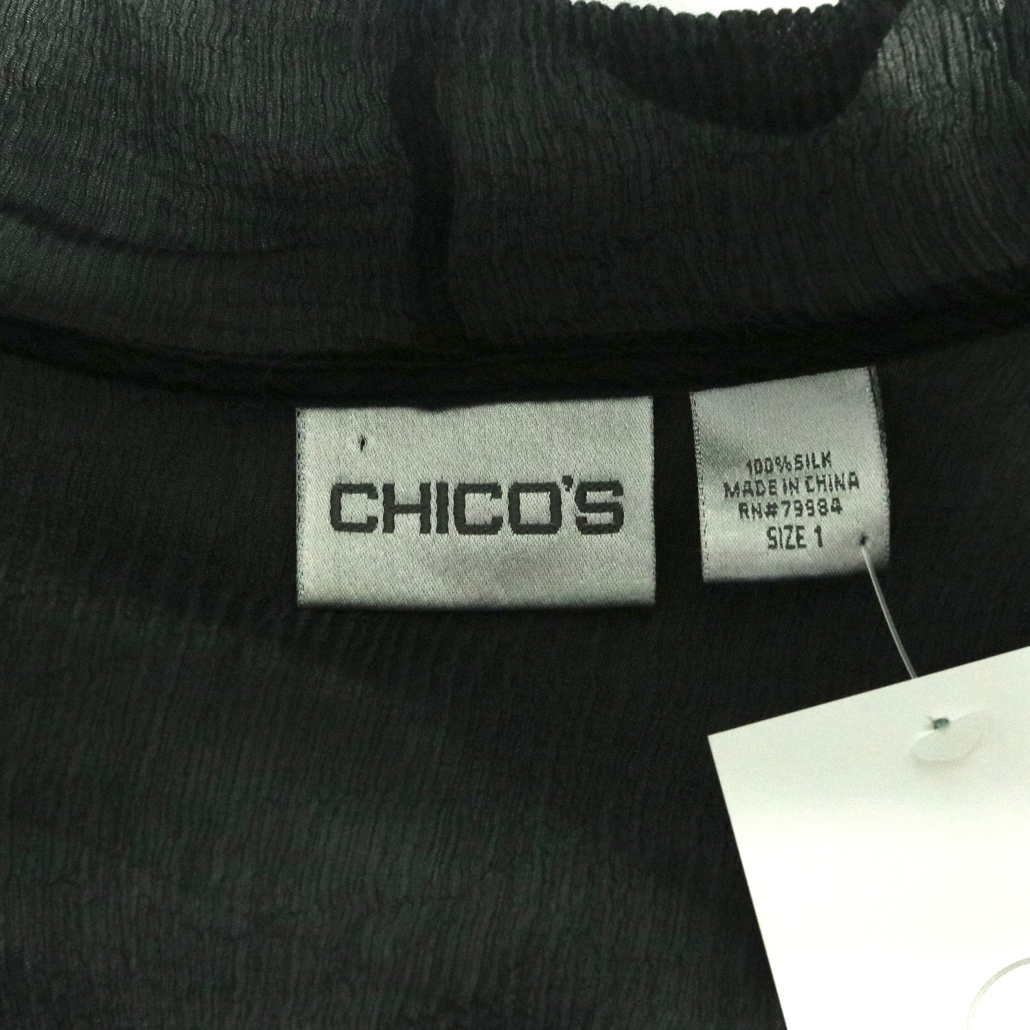 00's "chico's" sheer design blouse