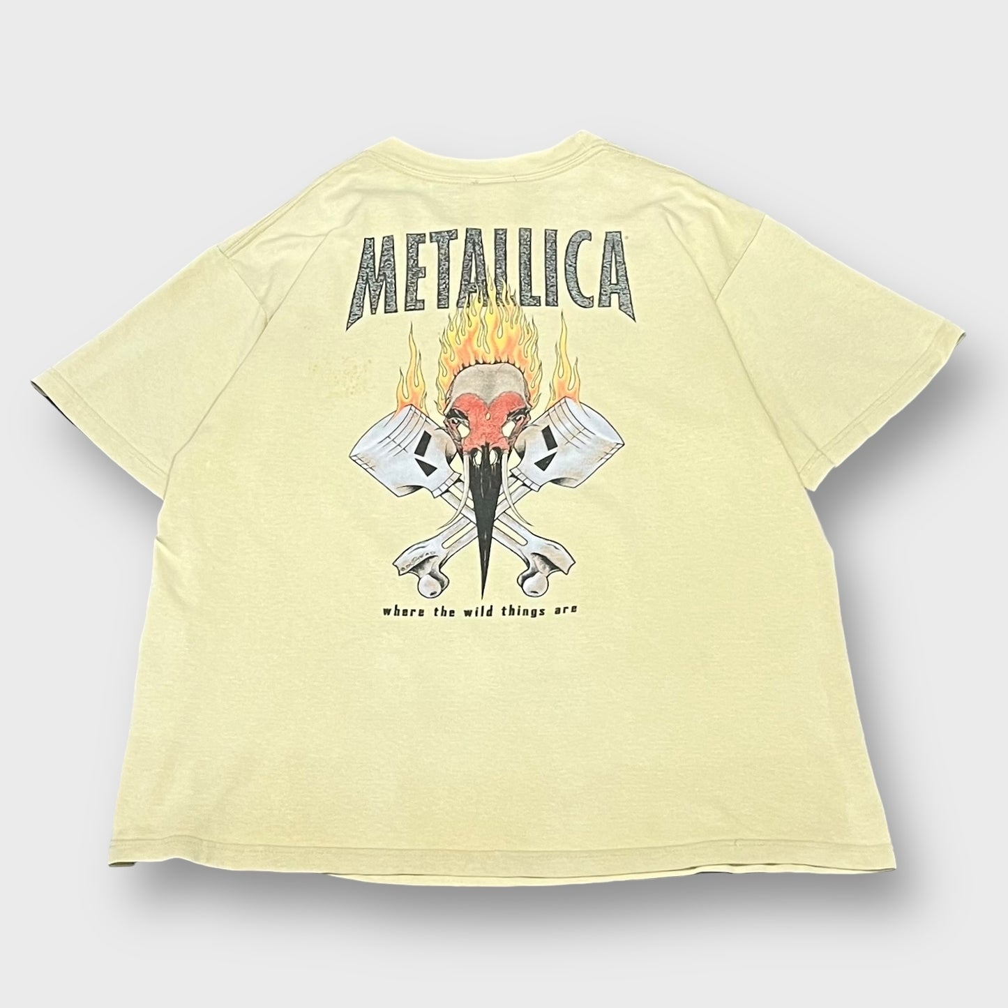 90’s METALLICA
“Pushead”burn your fingers one by one t-shirt