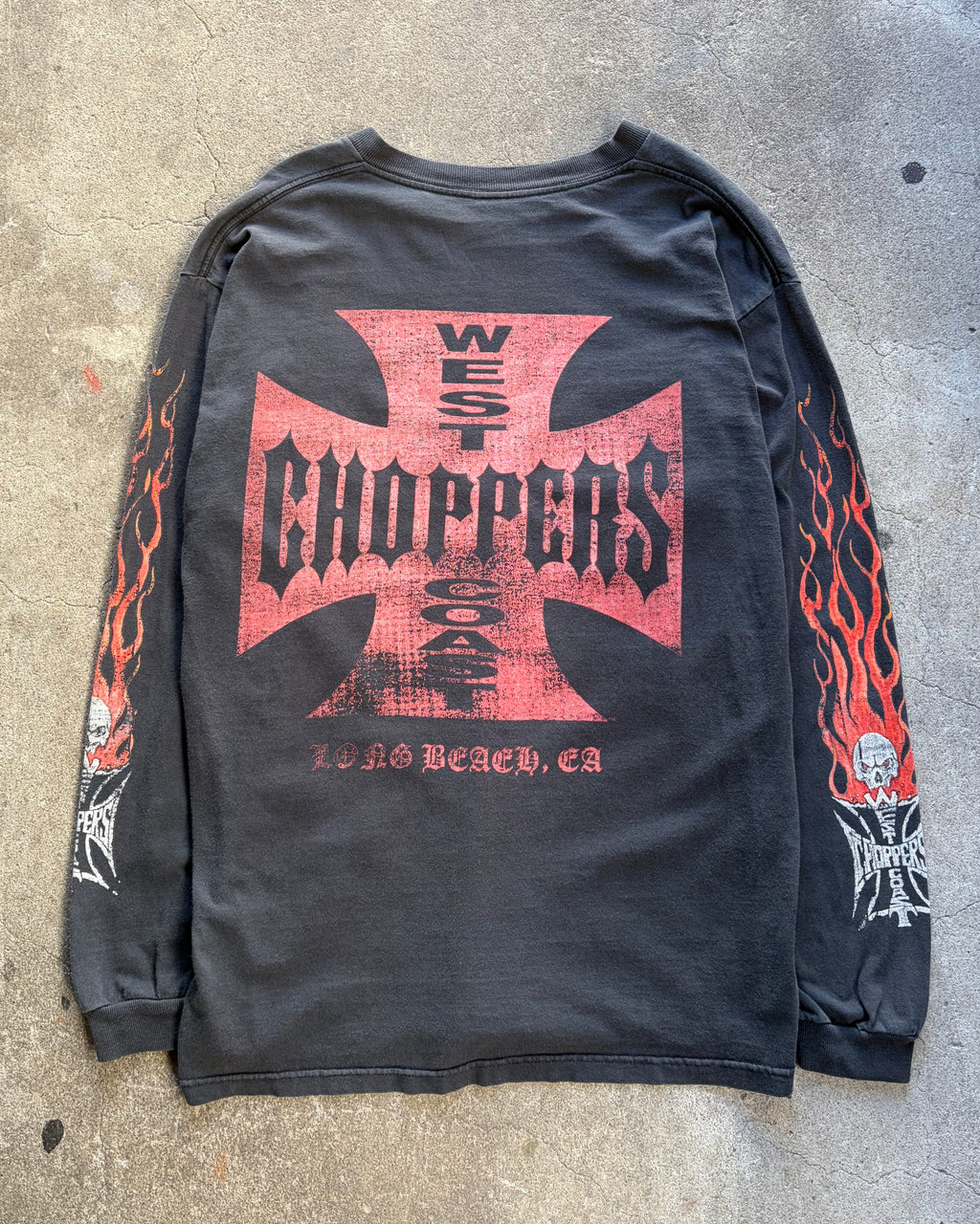90-00’s “WEST COAST CHOPPERS” l/s t-shirt large