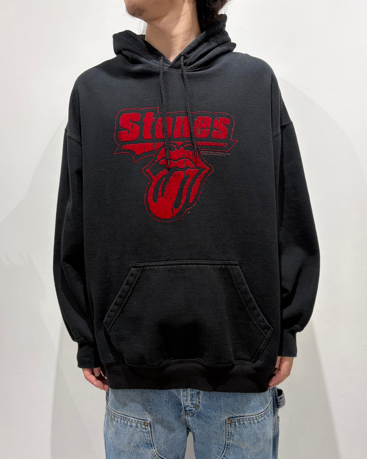 90-00’s “rolling stones” band hoodie X-large