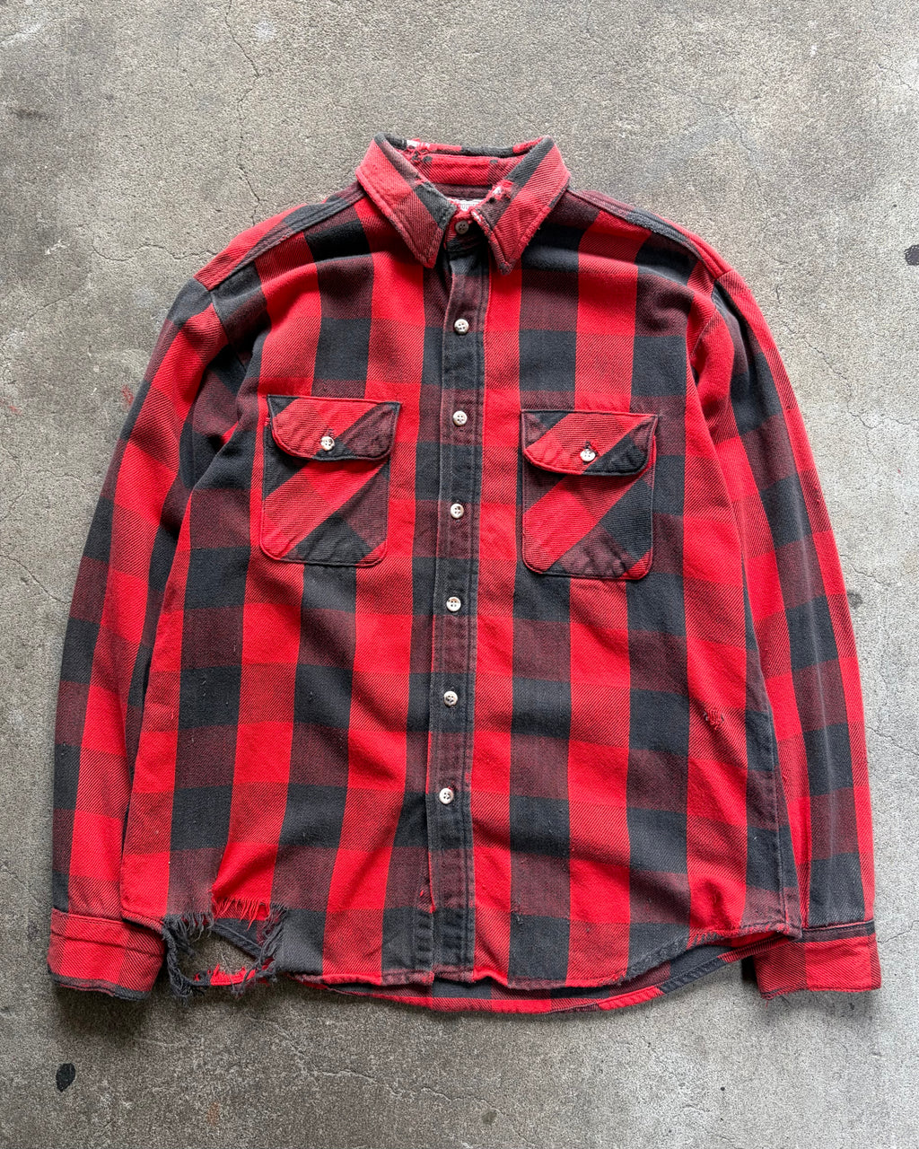 90-00’s “FIVE BROTHER”flannel shirt large