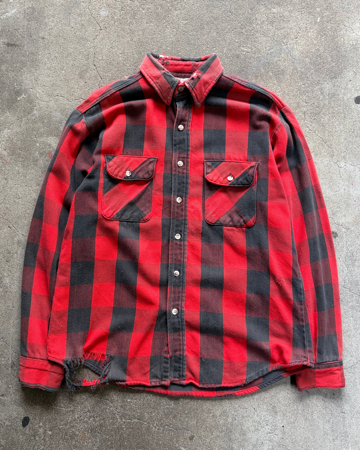 90-00’s “FIVE BROTHER”flannel shirt large
