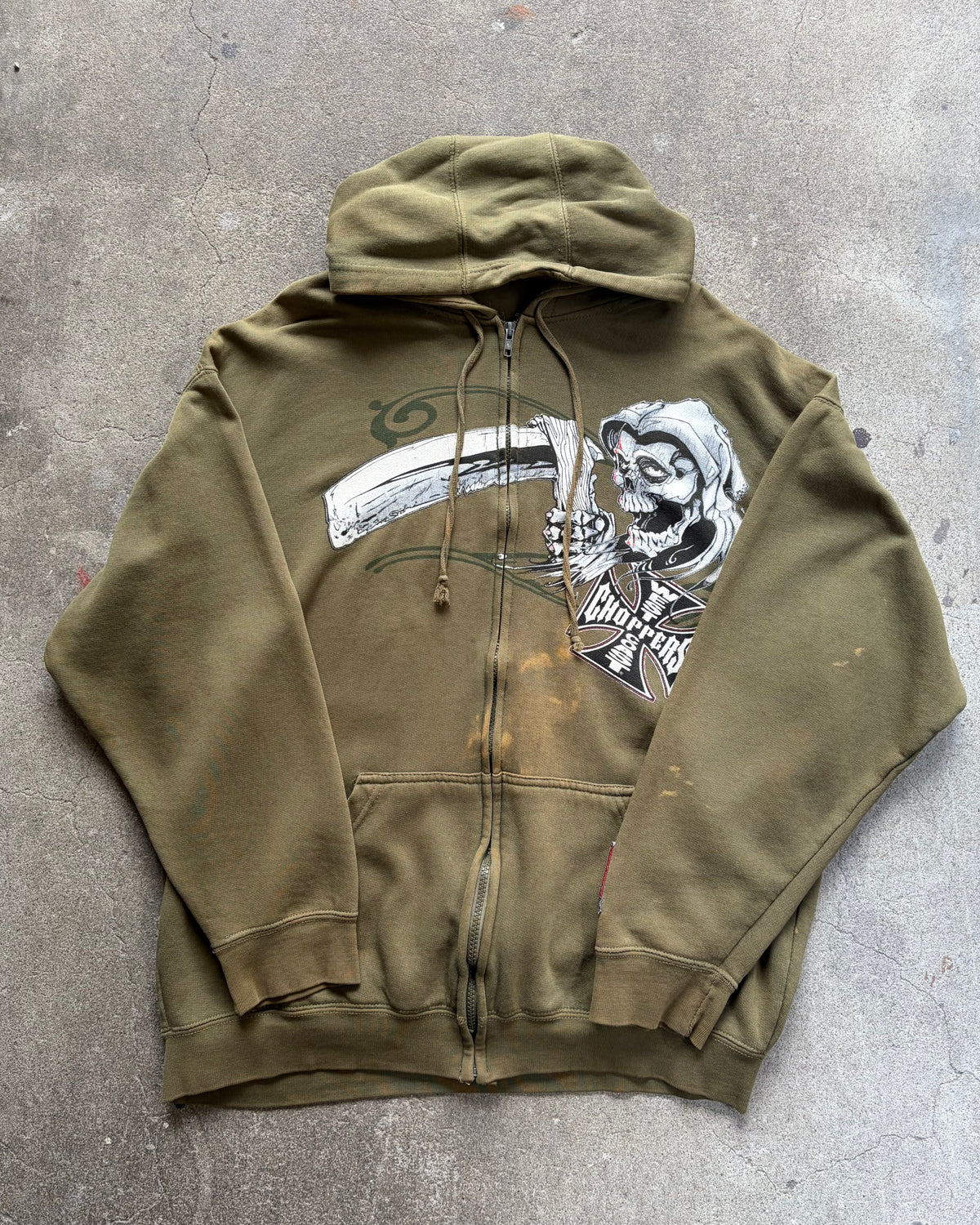 90-00’s “WEST COAST CHOPPERS” zip up hoodie