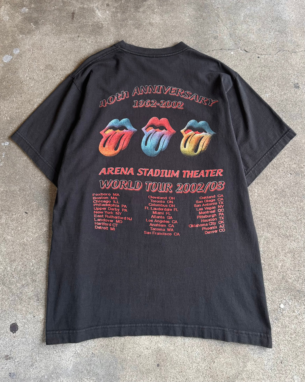 00’s The Rolling Stones“40 Licks for 40 years”world tour t-shirt LARGE
