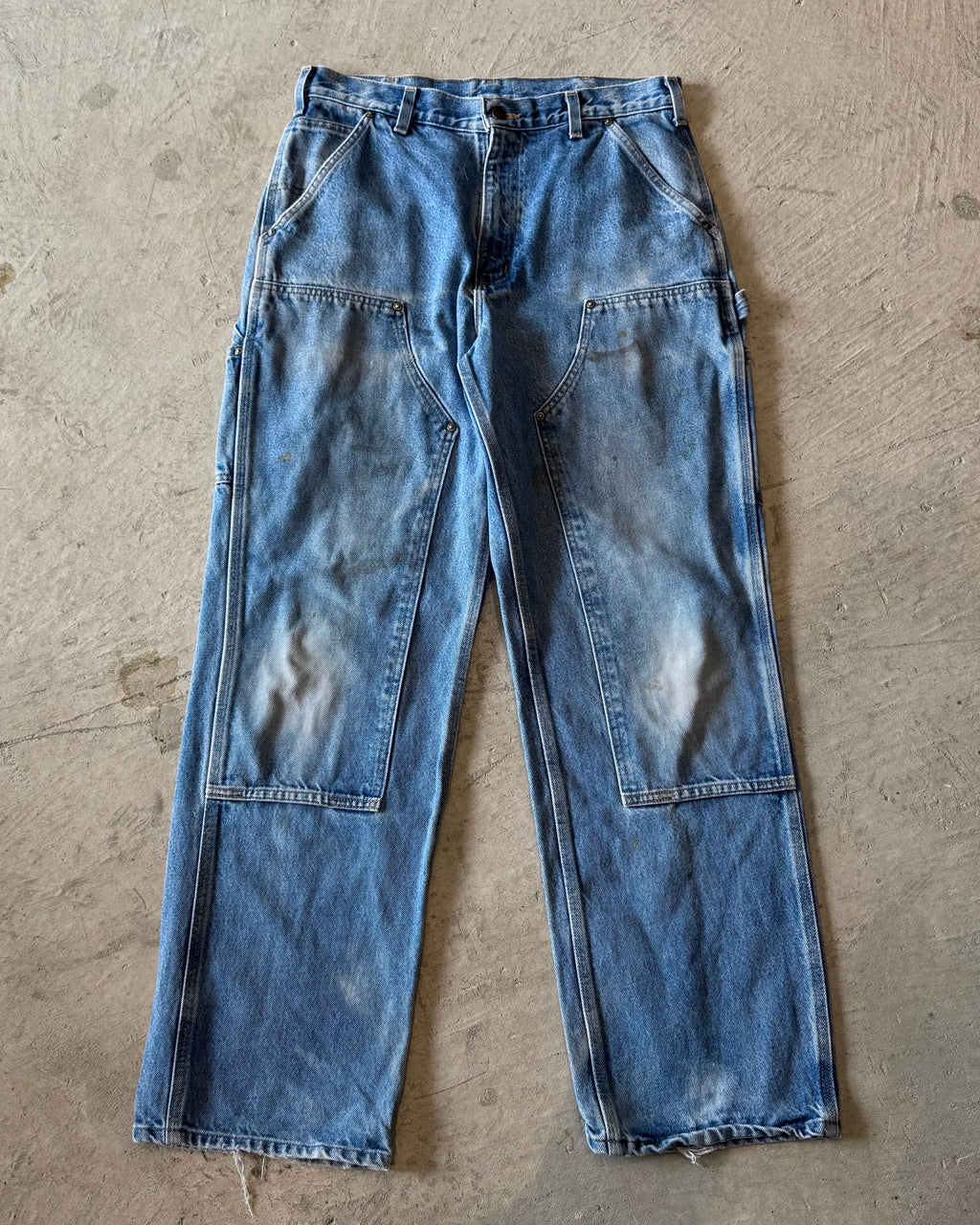 00's "Carhartt"faded double knee work wear pants 33×32