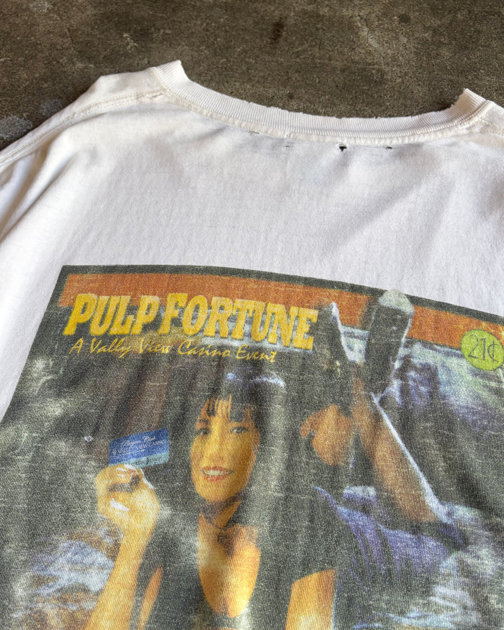 00’s “PULP FORTUNE” boot t-shirt X-large