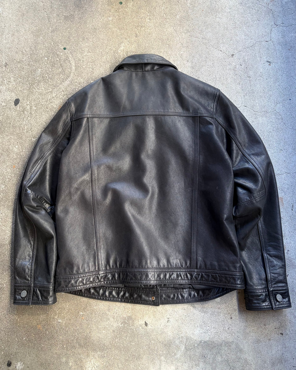 90-00’s “relativity”leather jacket medium