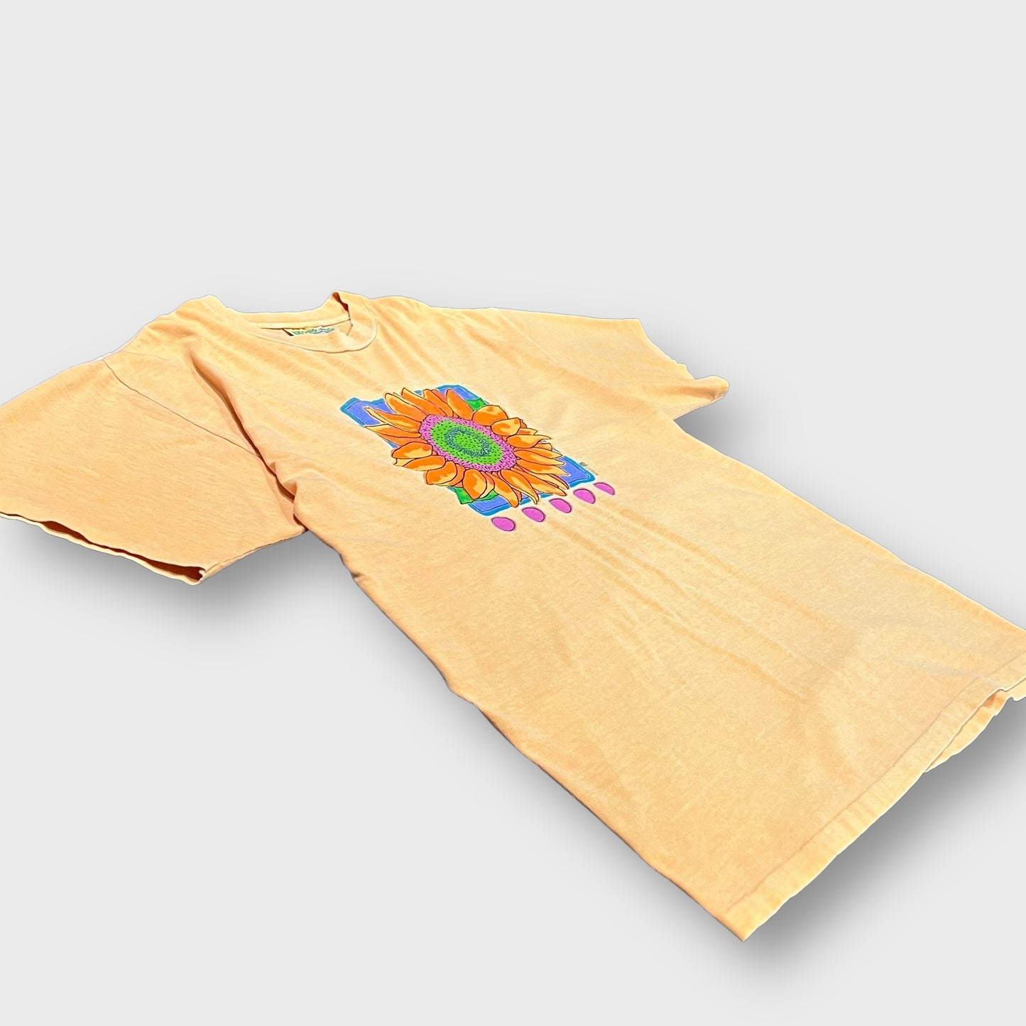 90’s flower print color t-shirt