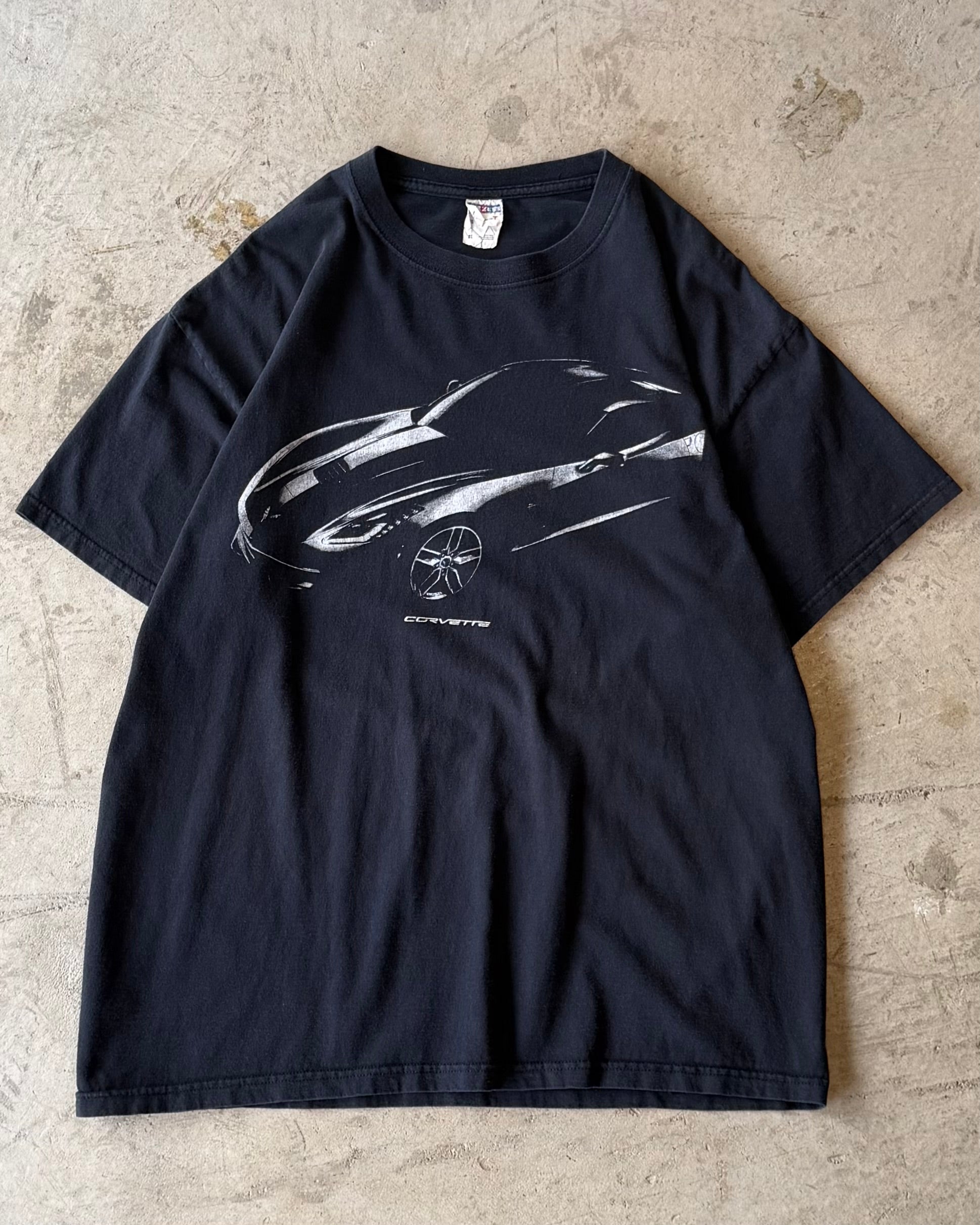 00’s “CORVETTE” company t-shirt X-LARGE