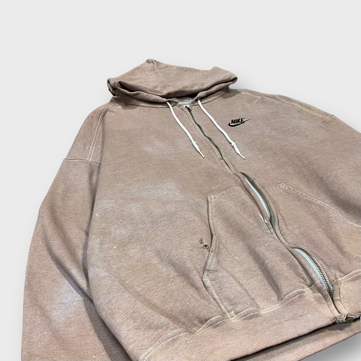 90's "NIKE" Good faded full zip hoodie