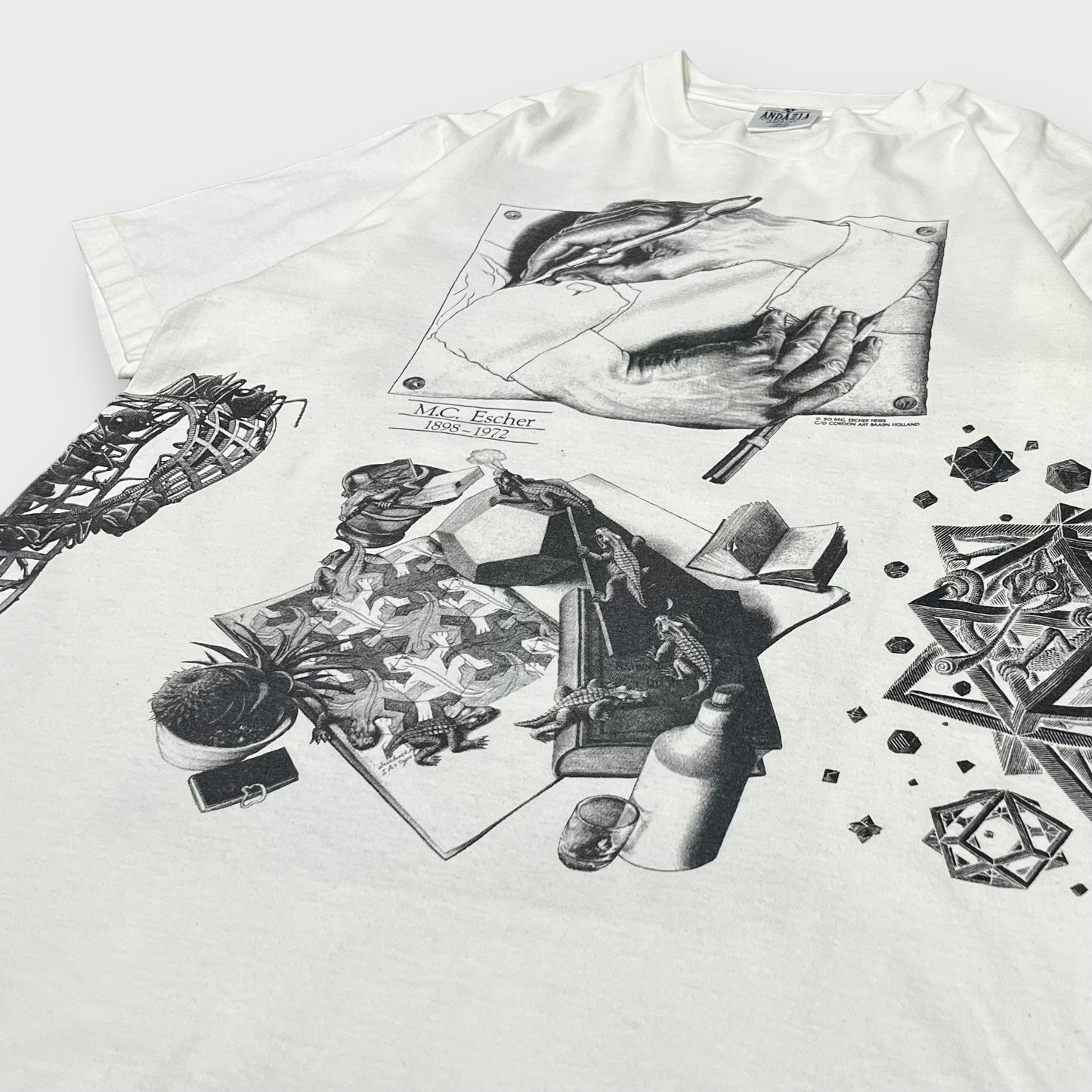 90’s “M.C. ESCHER” multi art t-shirt