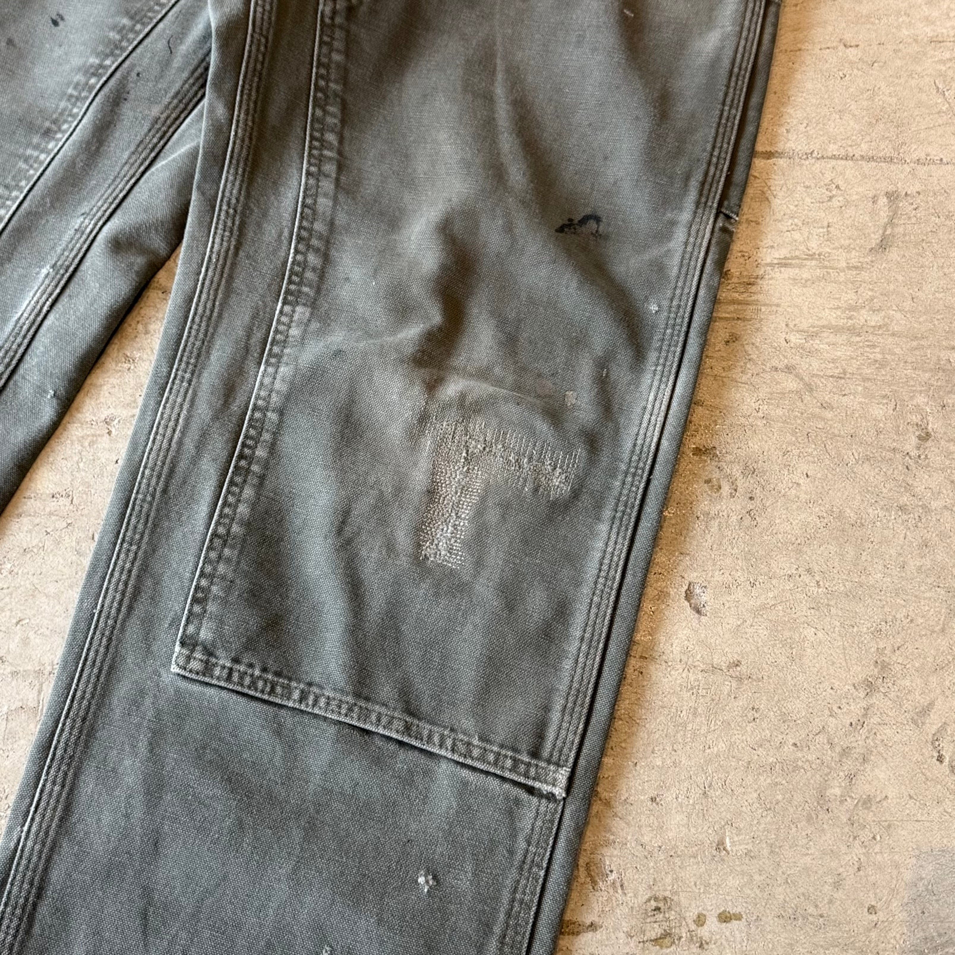 00's "Carhartt"faded double knee work wear pants 33×30