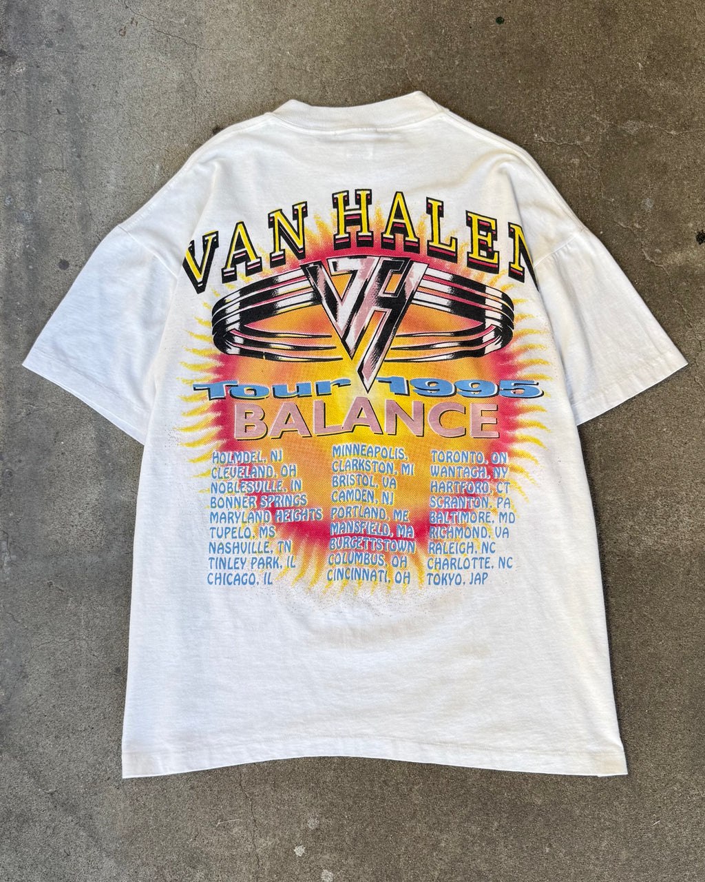 90’s “VANHALEN” band t-shirt large