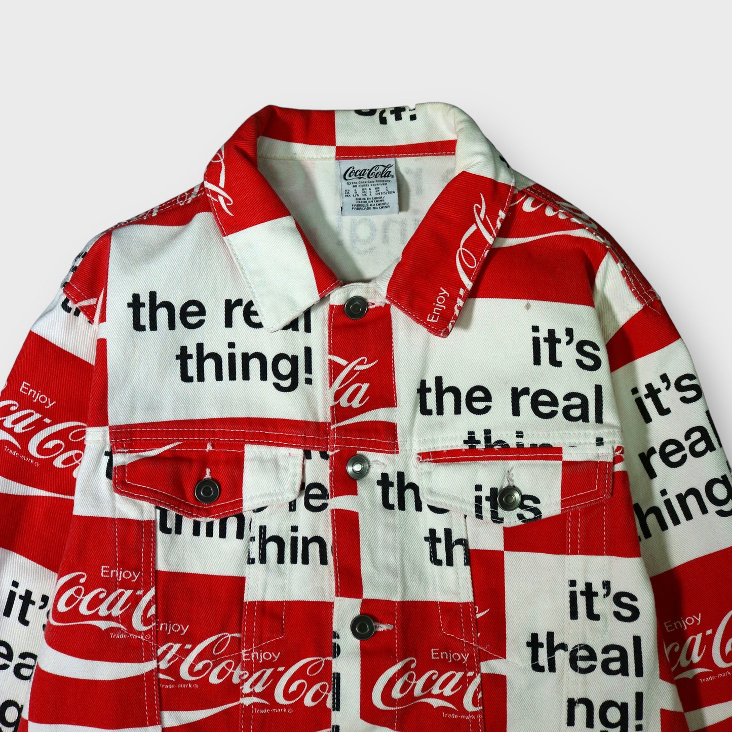 "Coca-Cola" patch work denim jacket