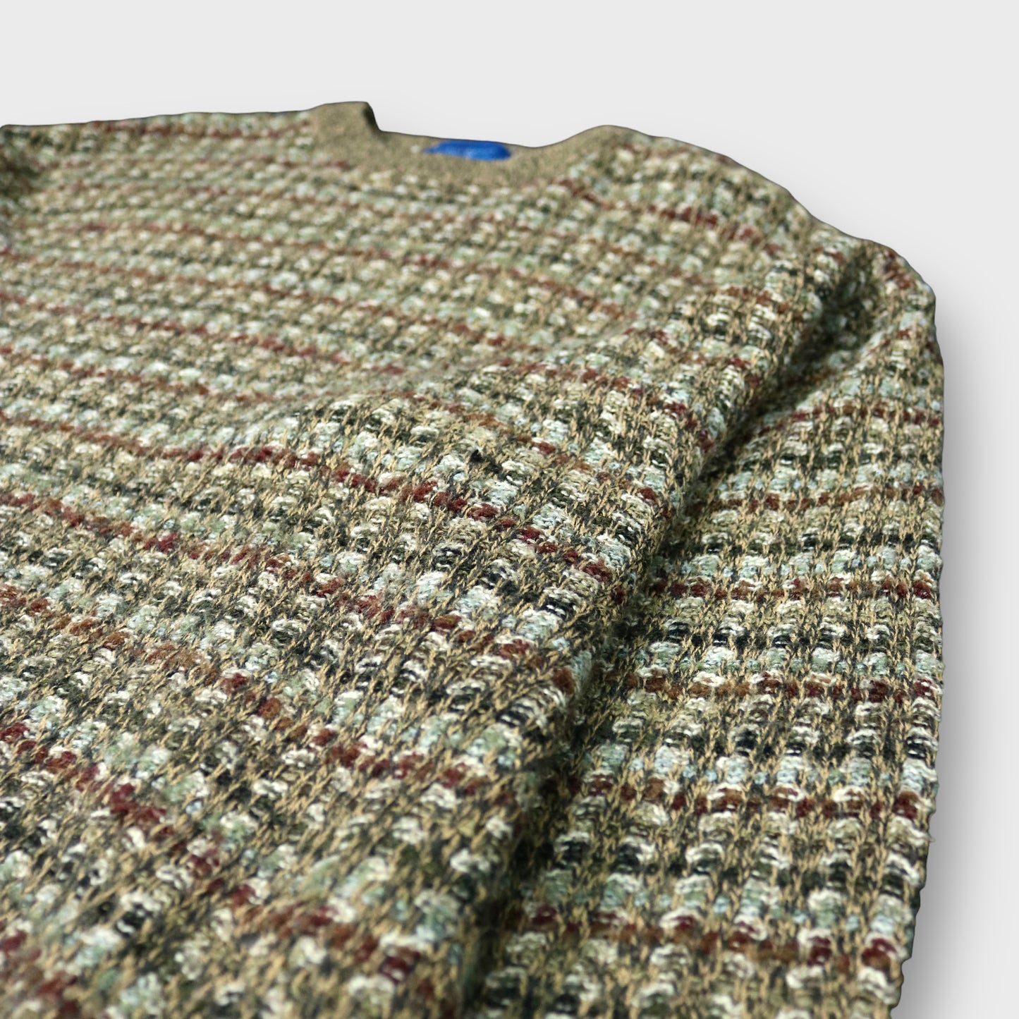 80-90's "TOWN CRAFT" Multi pattern knit sweater