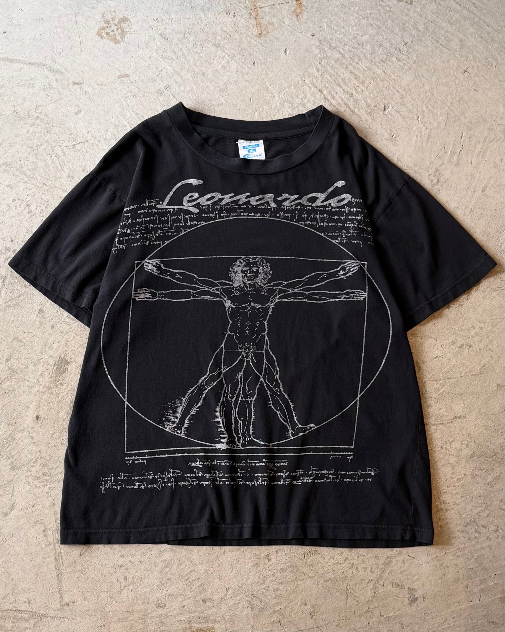 90’s “Leonardo Da Vinci” art t-shirt X-LARGE
