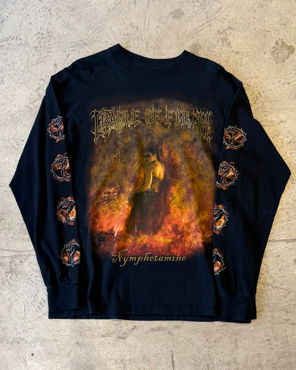 00’s Cradle of Filth
“Nymphetamine” band I/s t-shirt LARGE
