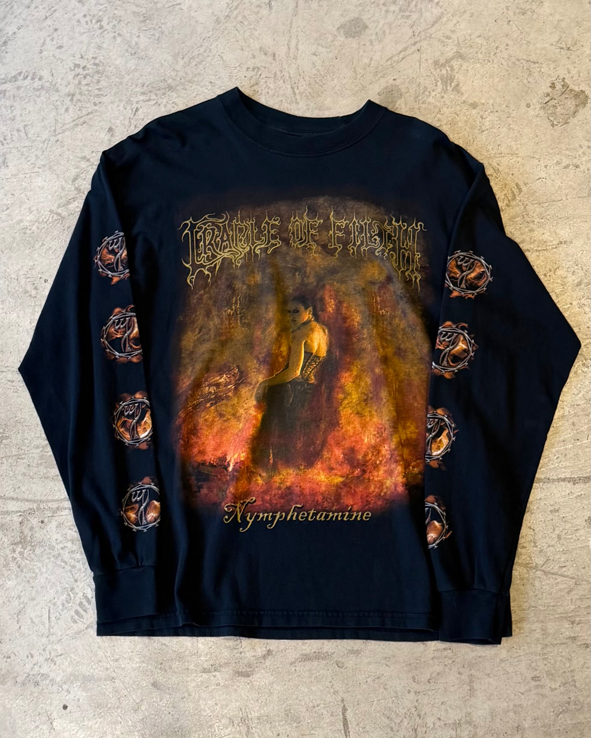 00’s Cradle of Filth
“Nymphetamine” band I/s t-shirt LARGE