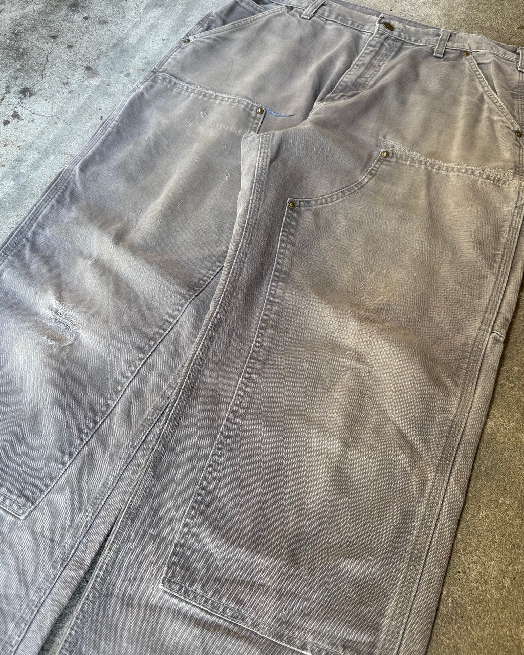00’s “Carhartt”faded double knee work wear pants 34×32