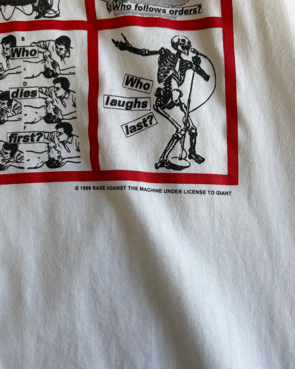 90’s “RAGE AGAINST THE MACHINE” band t-shirt large