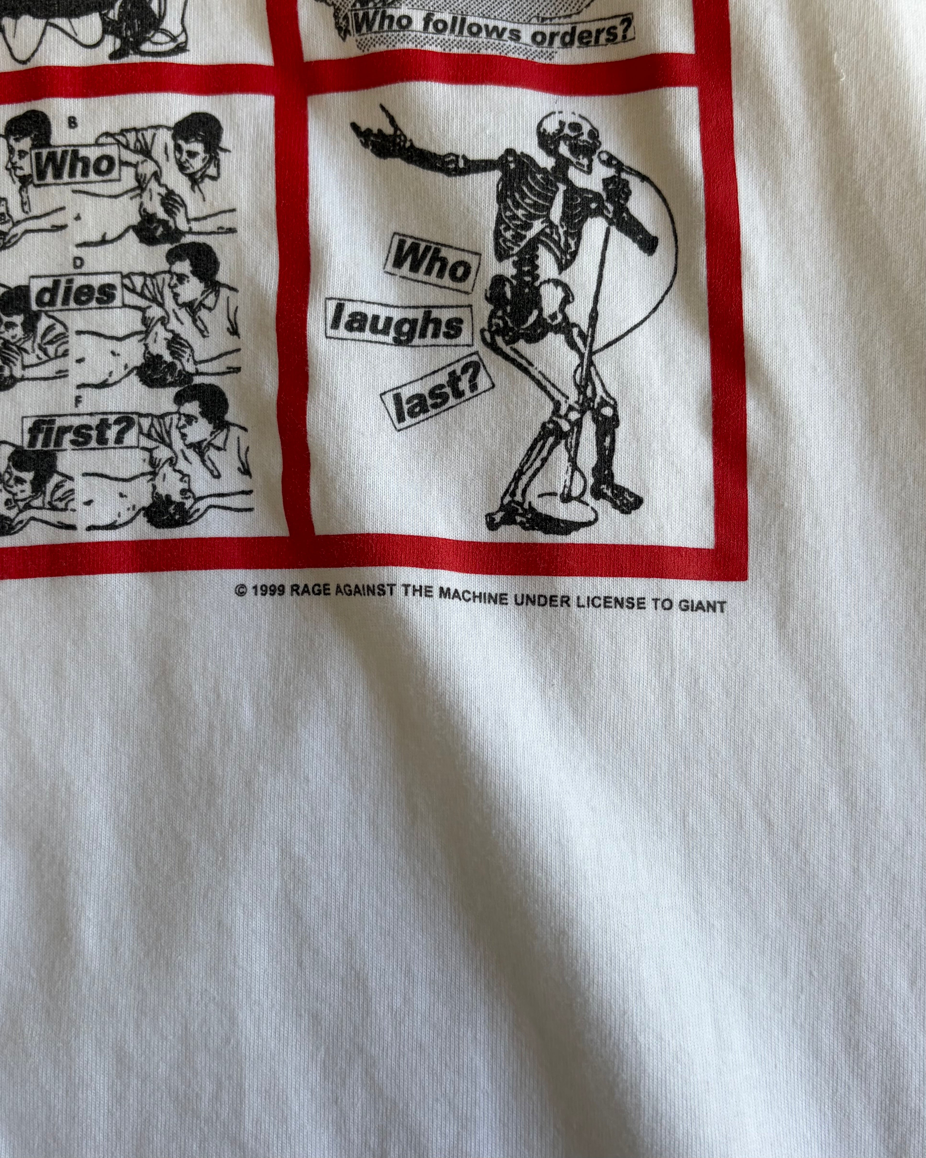 90’s “RAGE AGAINST THE MACHINE” band t-shirt large
