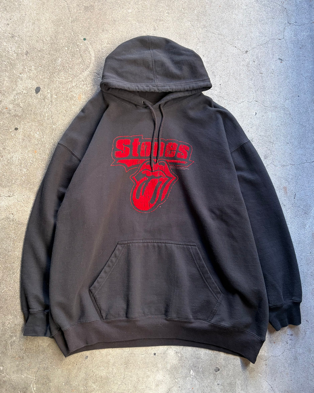 90-00’s “rolling stones” band hoodie X-large