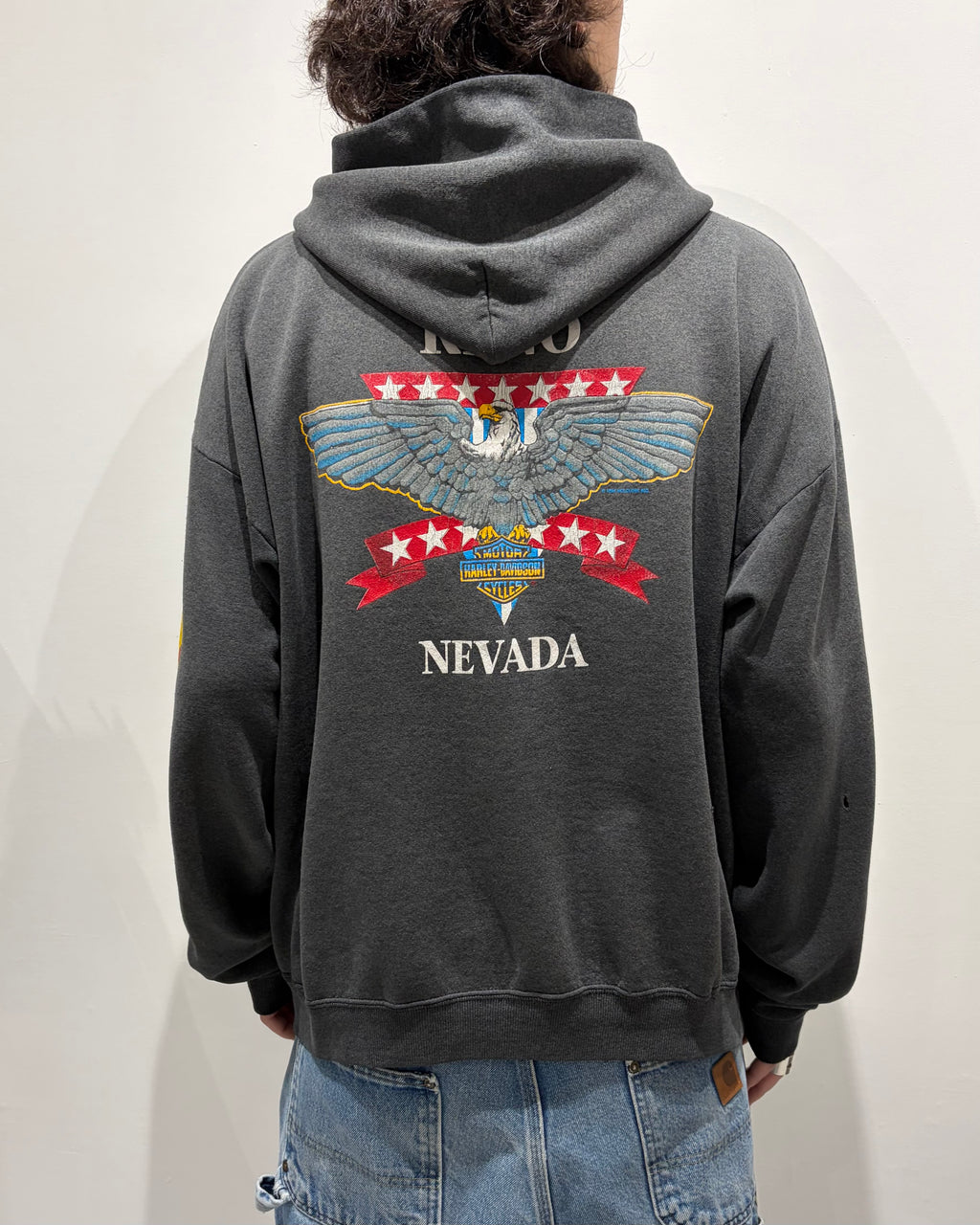 90’s “HARLEY DAVIDSON” zip up hoodie x-large