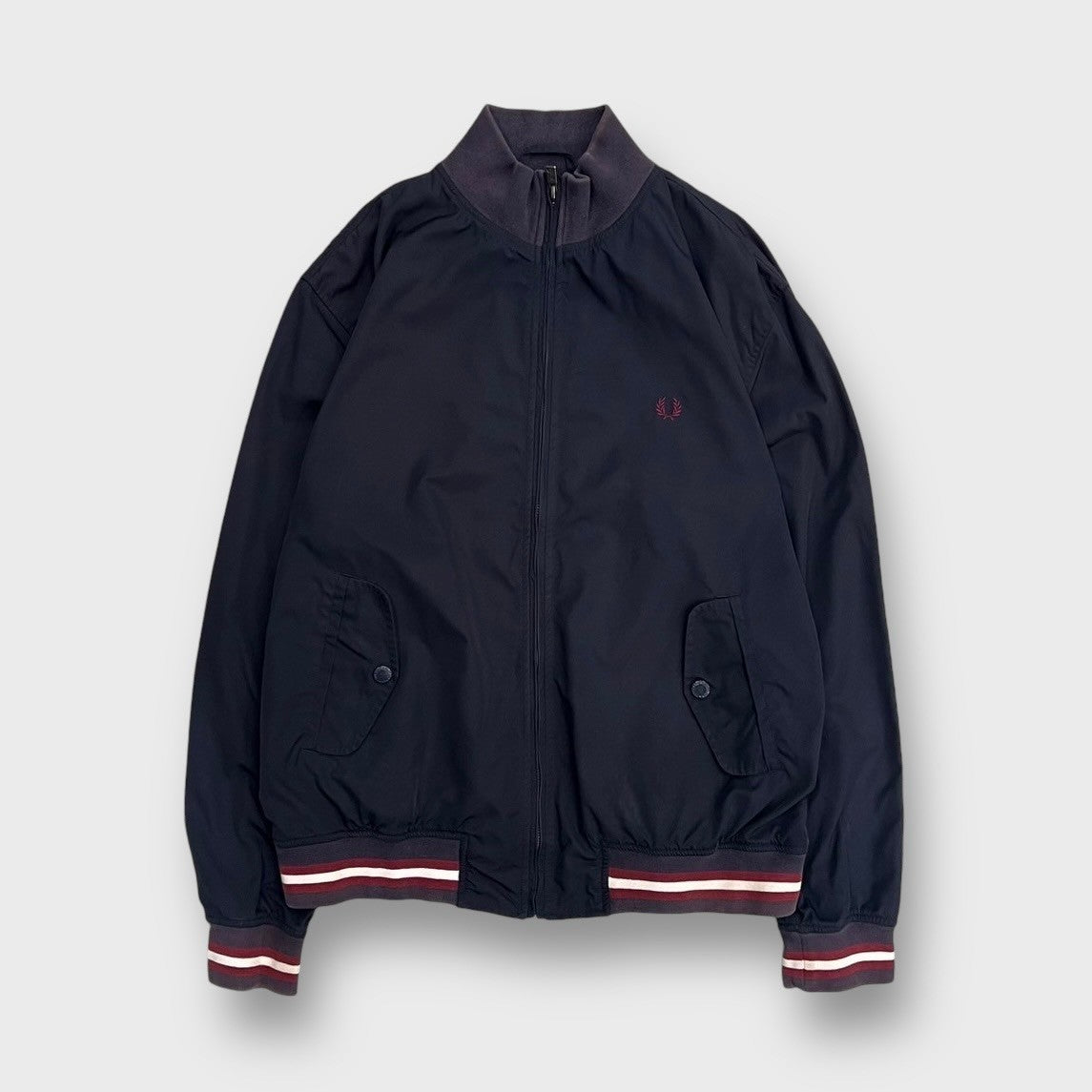 90’s “FRED PERRY” zip up nylon jacket