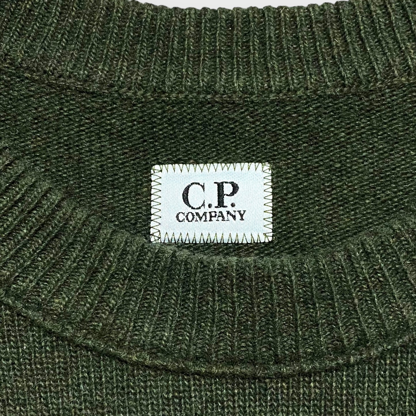 00's "C.P.COMPANY" Round neck wool knit sweater