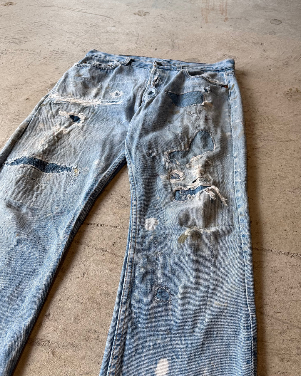 90’s “LEVI’S” crush repair denim pants