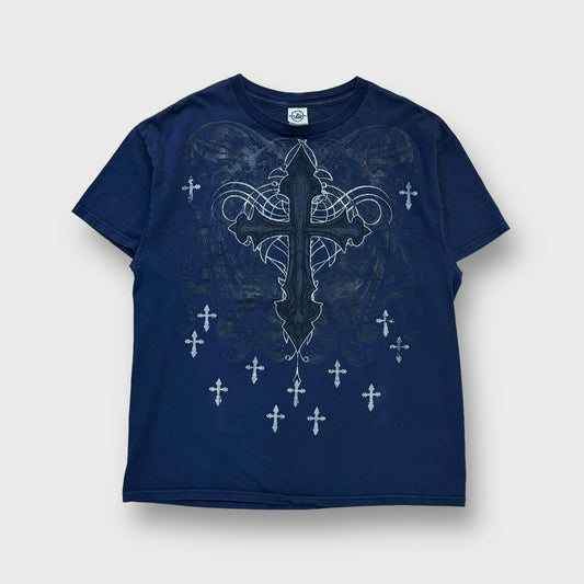 "PRO WEIGHT" cross design t-shirt