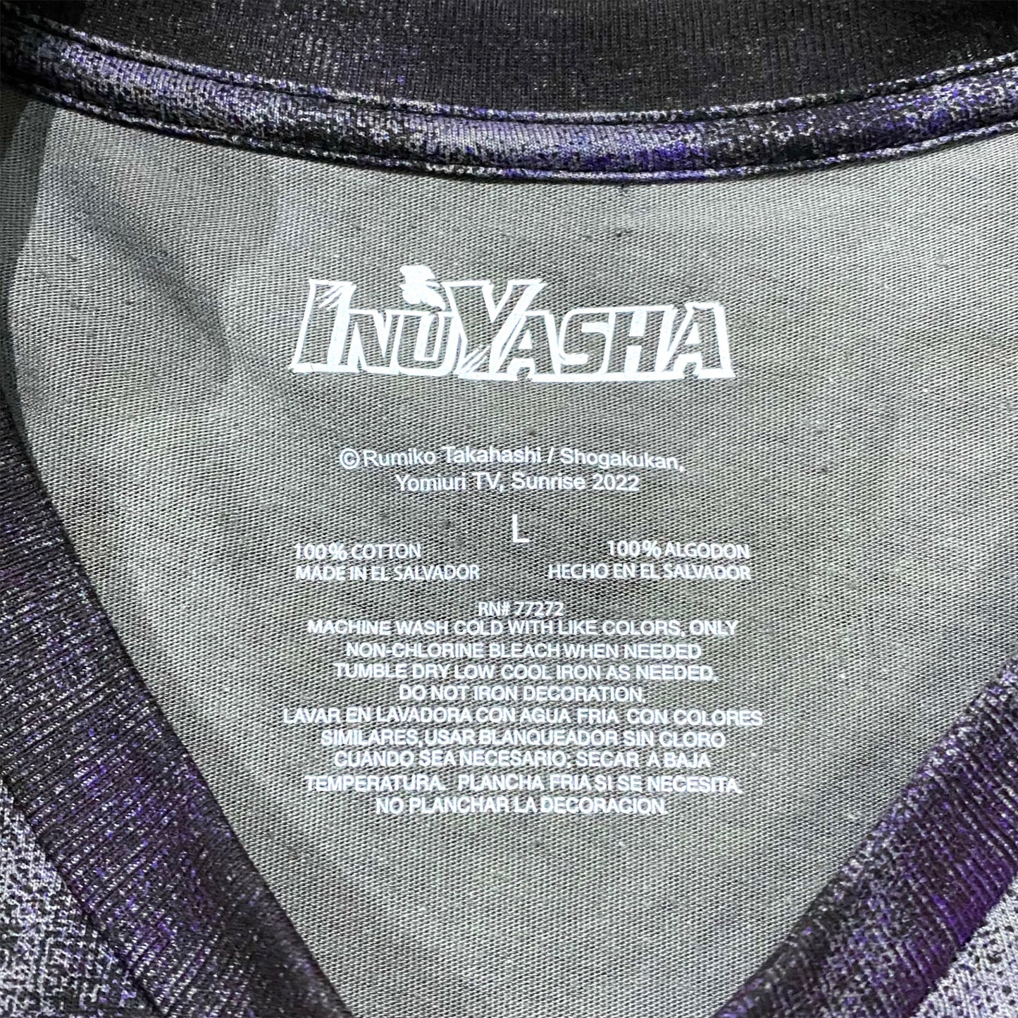 "INUYASYA" dead stock l/s t-shirt