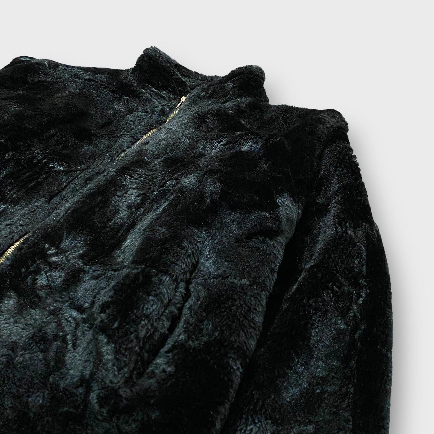 Black color fur jacket