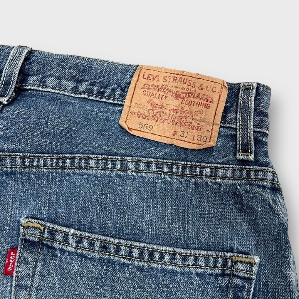 00's "LEVI'S"
"569" loose straight damage denim