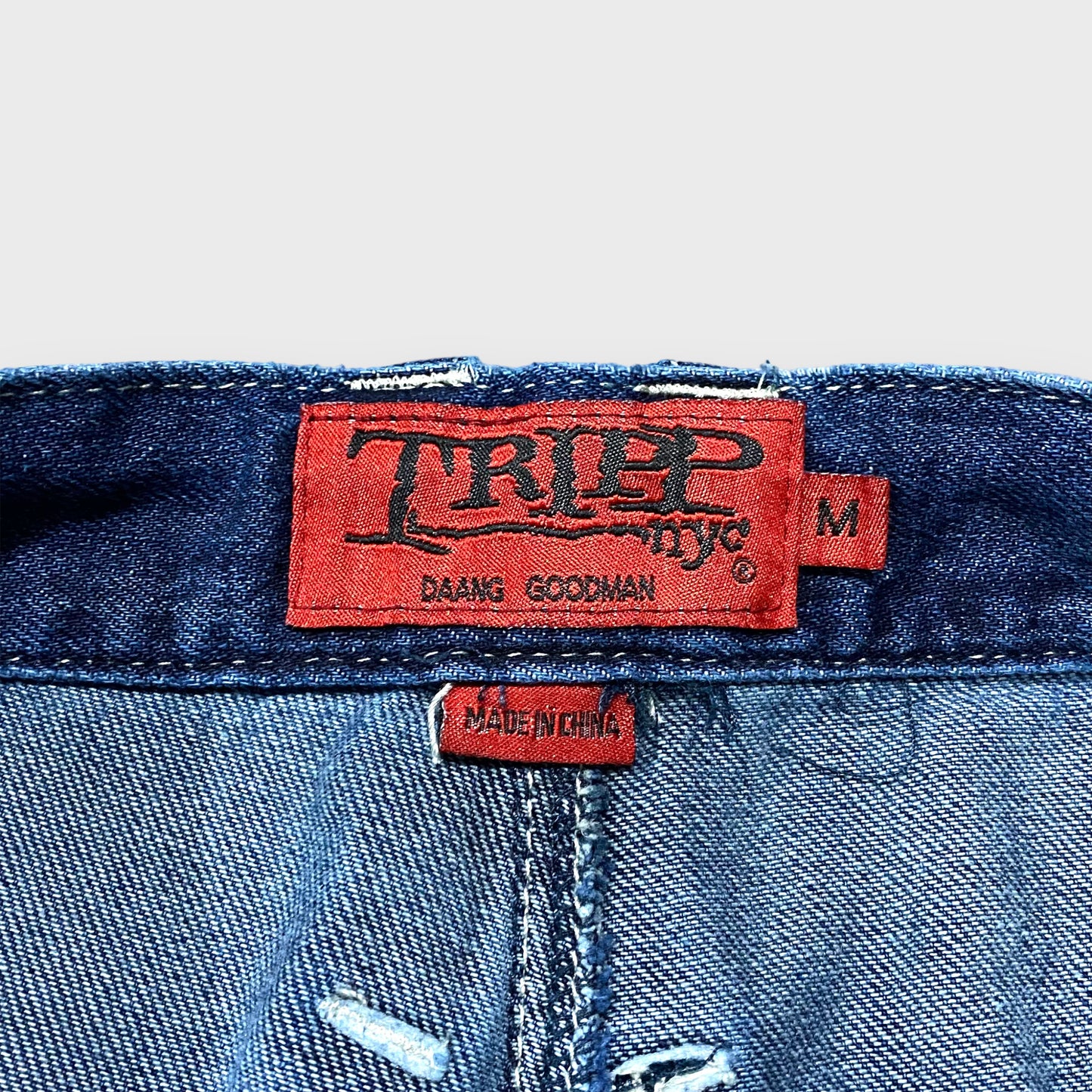 "TRIPP NYC" Dead stock Bontage denim cargo pants