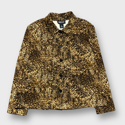 "BRIGGS" Leopard pattern shirt