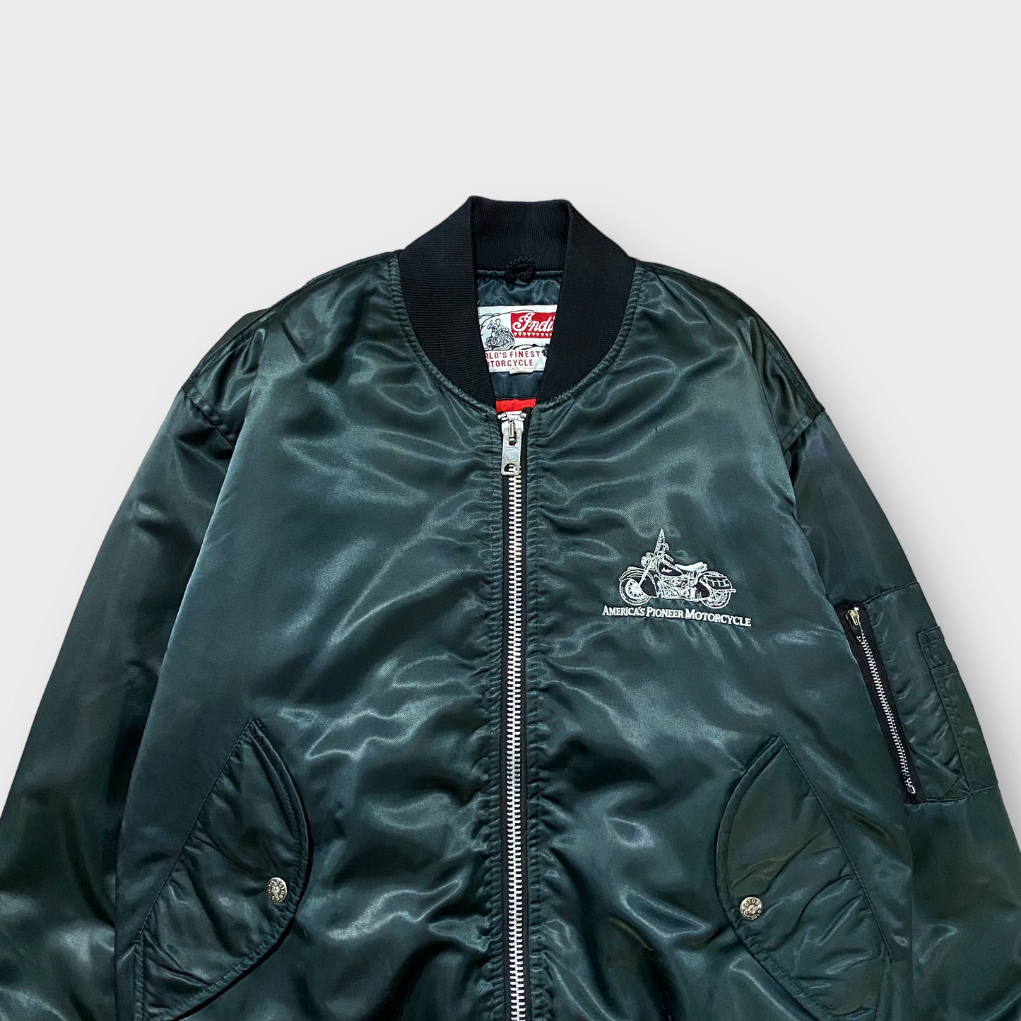 80’s "Indian motorcycle"MA-1 bomber jacket