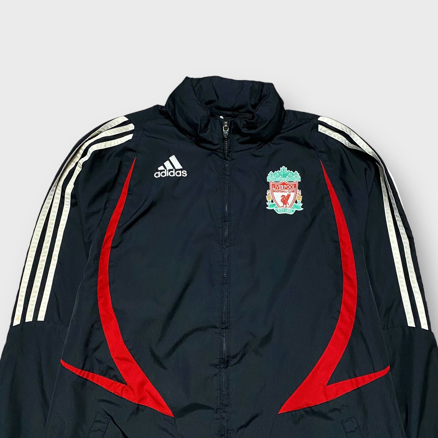 00's "adidas" Liverpool team nylon jacket
