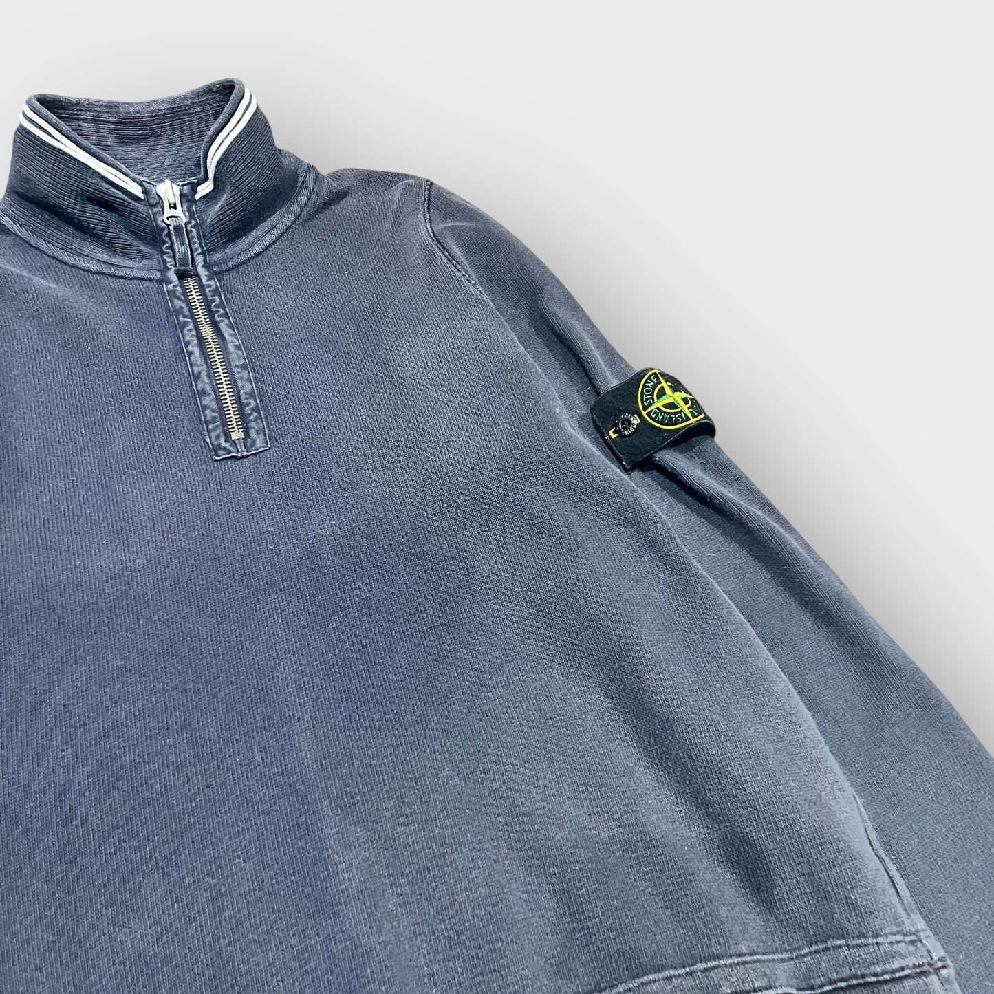 00’s STONE ISLAND
half zip cotton shit