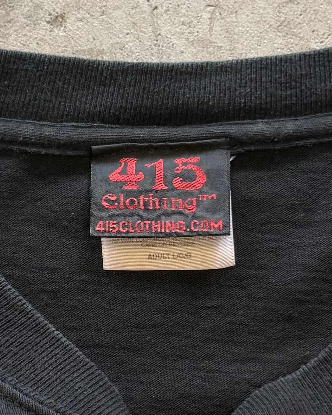 00’s 415 CLOTHING
“EAST COAST SYNDICATE” l/s t-shirt LARGE