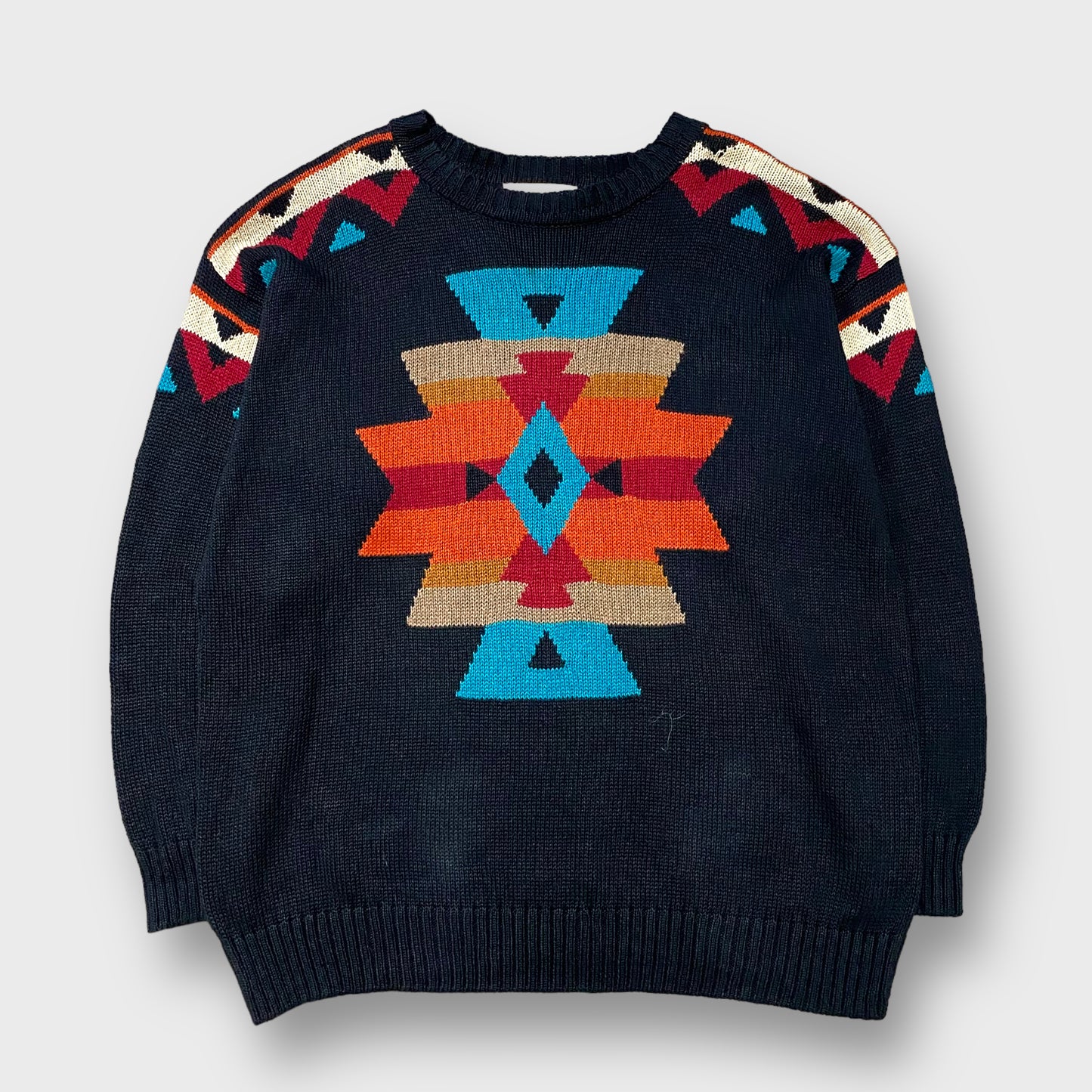 Native pattern knit sweater