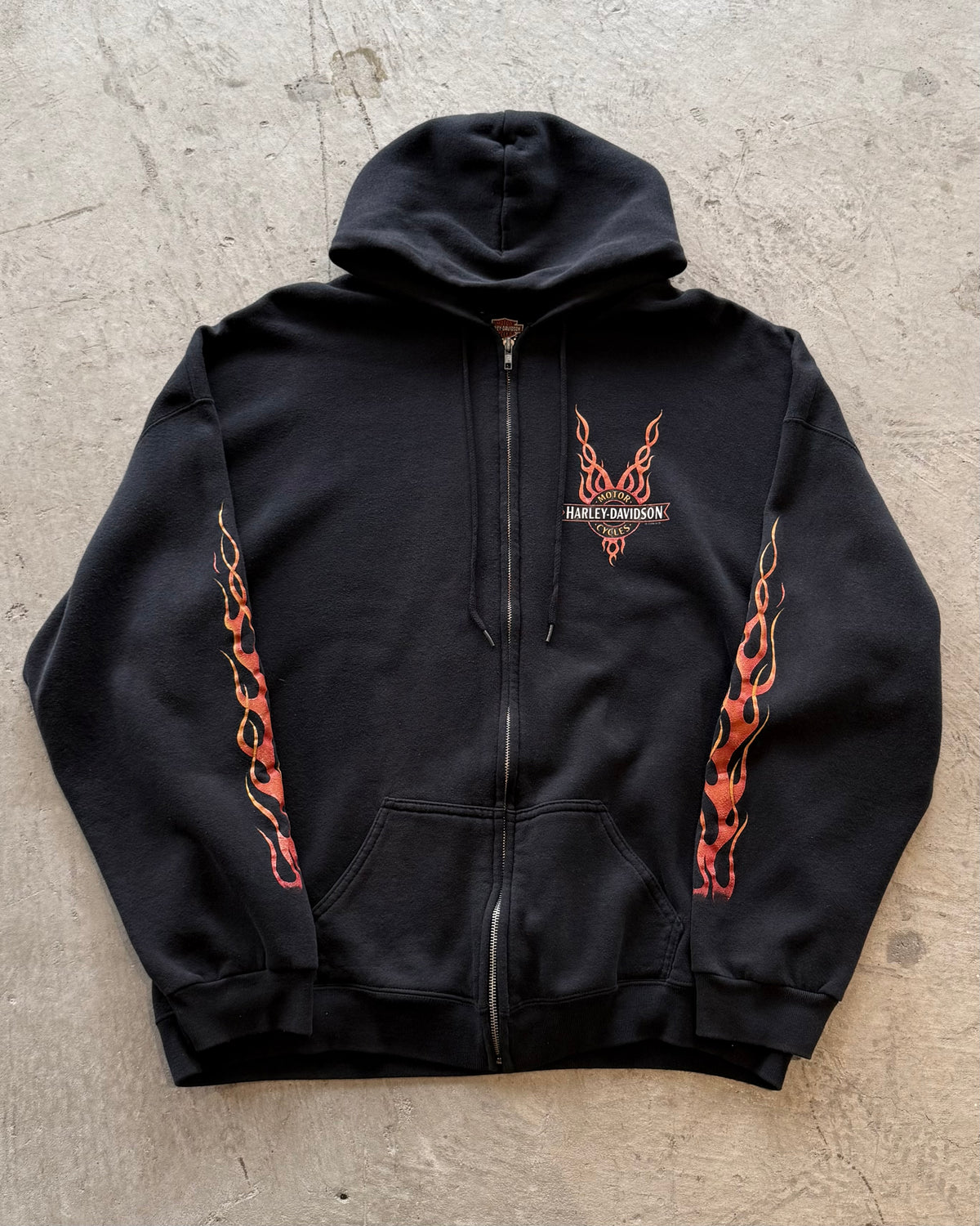 90’s “HARLEY DAVIDSON”
V-FLAME zip up hoodie 2X-LARGE