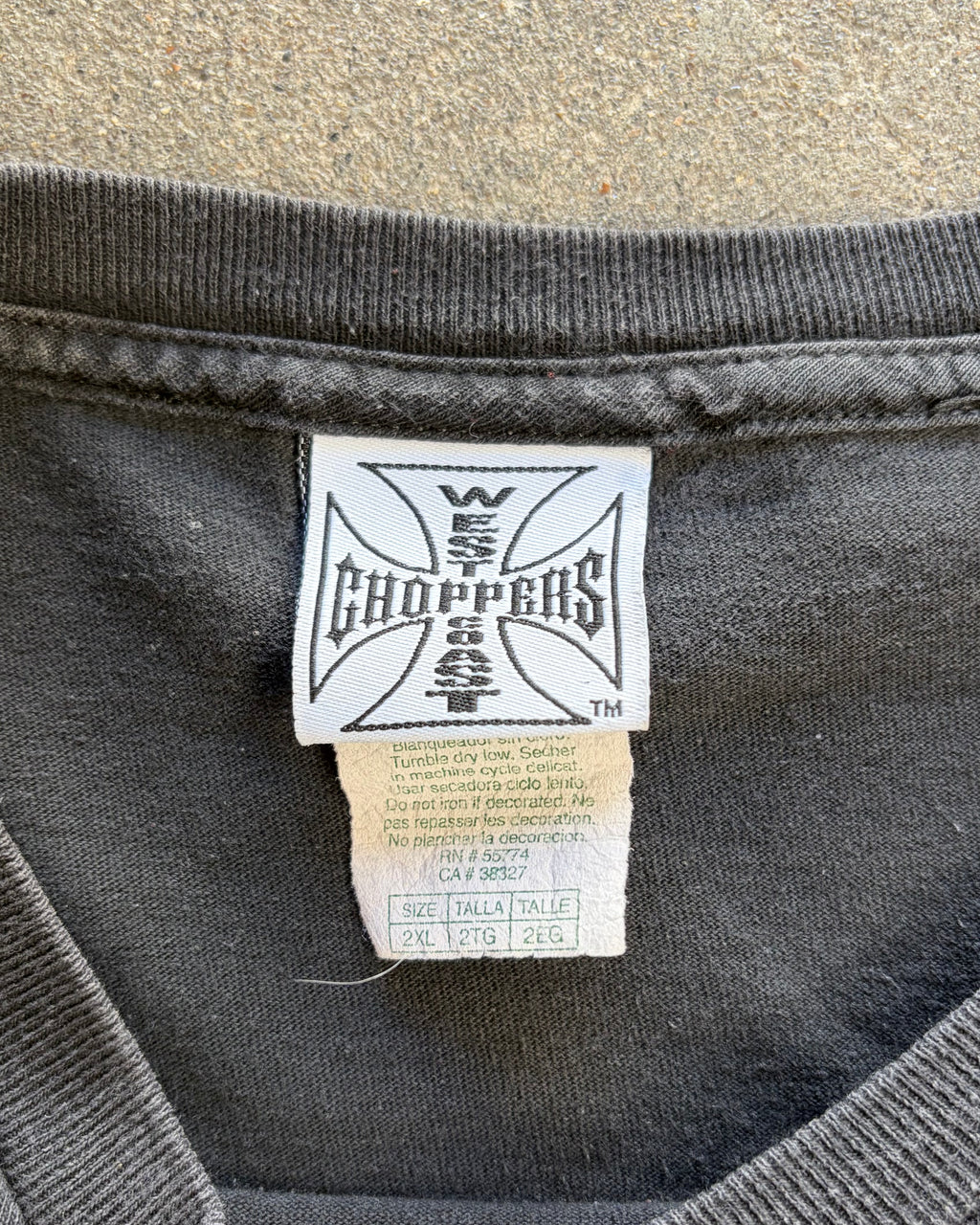 90-00’s “WEST COAST CHOPPERS”  l/s t-shirt 2x-large