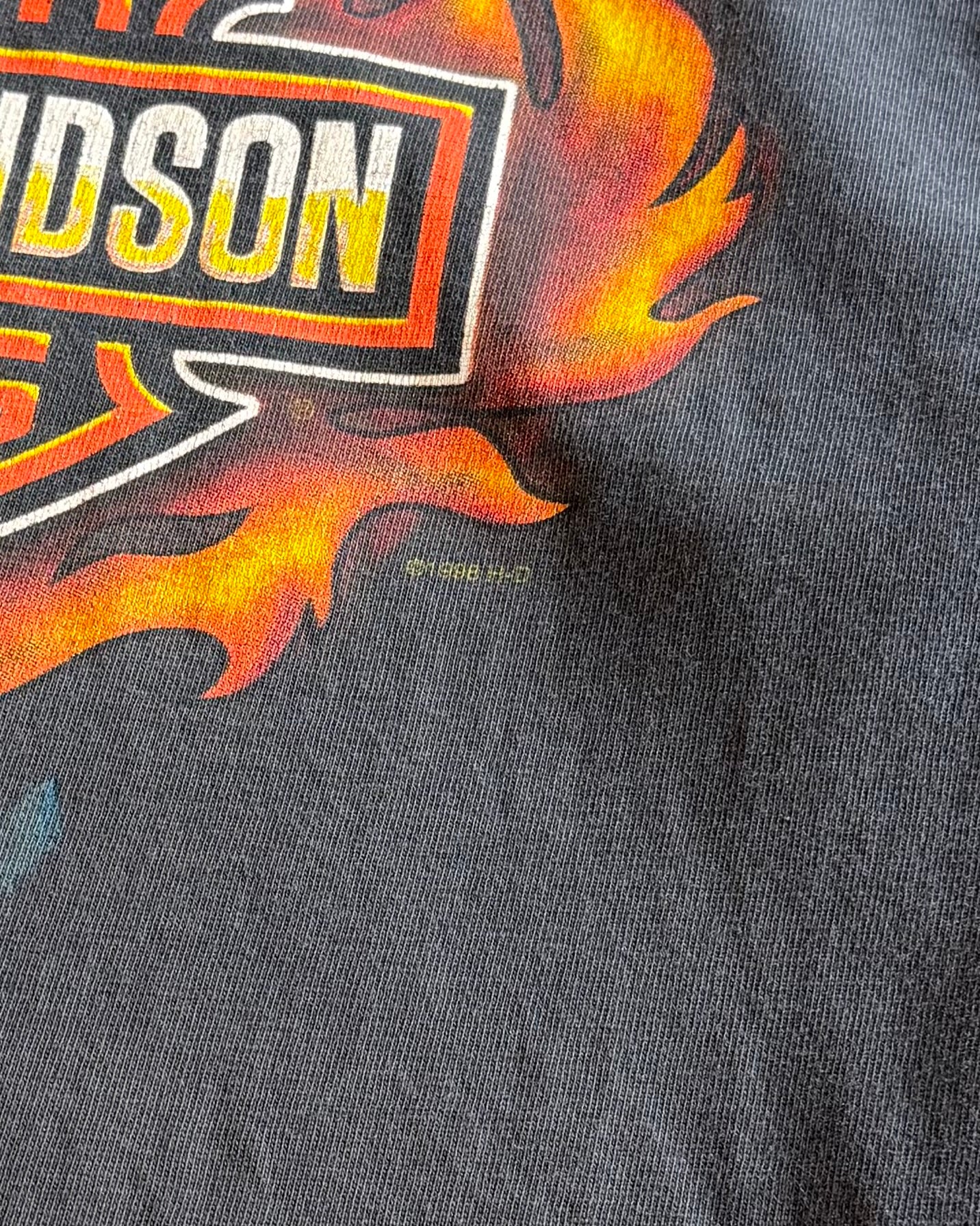 90’s “HARLEY-DAVIDSON” print t-shirt LARGE