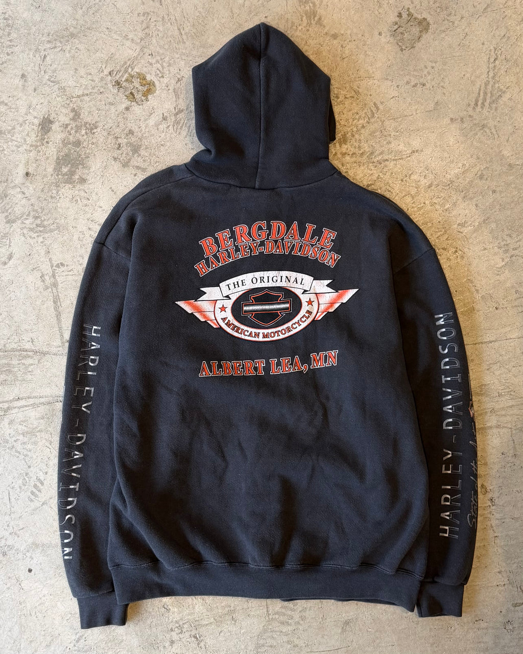00’s “HARLEY-DAVIDSON” zip up hoodie LARGE