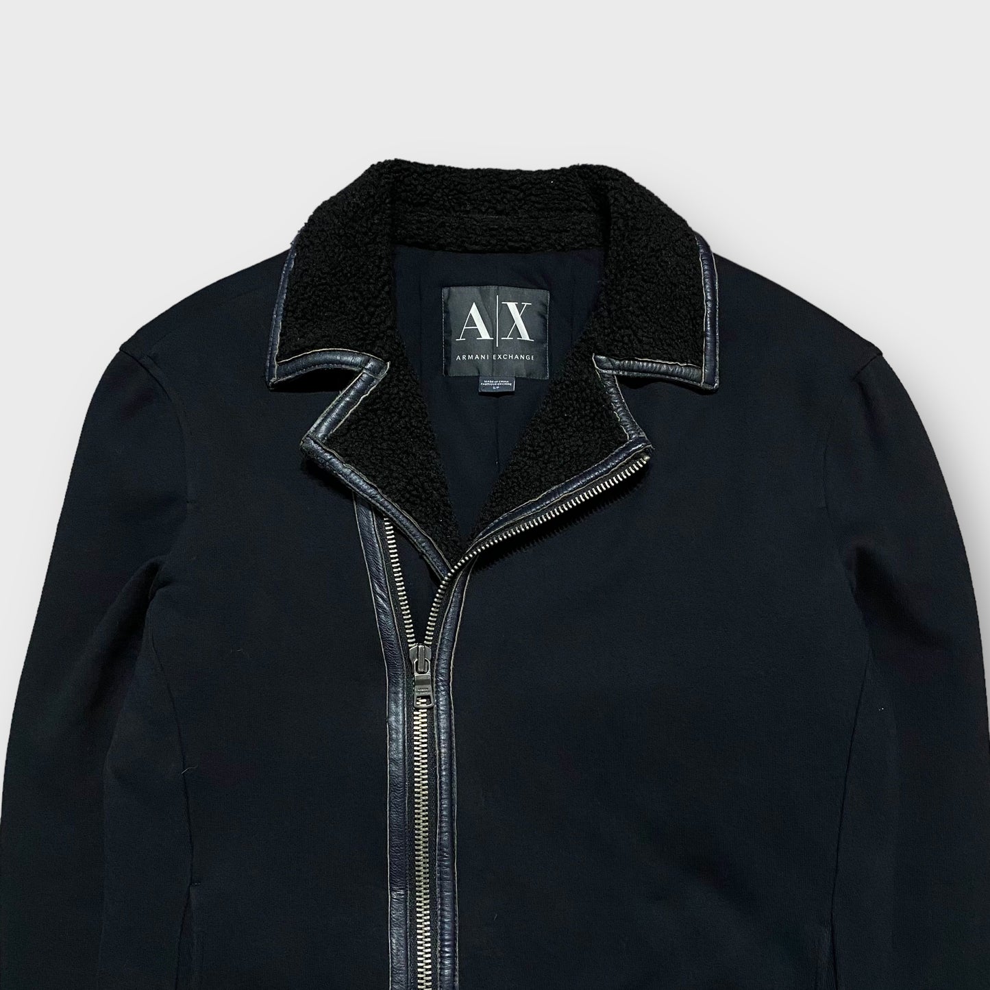 00's "ARMANI EXCHANGE" Zip gimmick cotton jacket